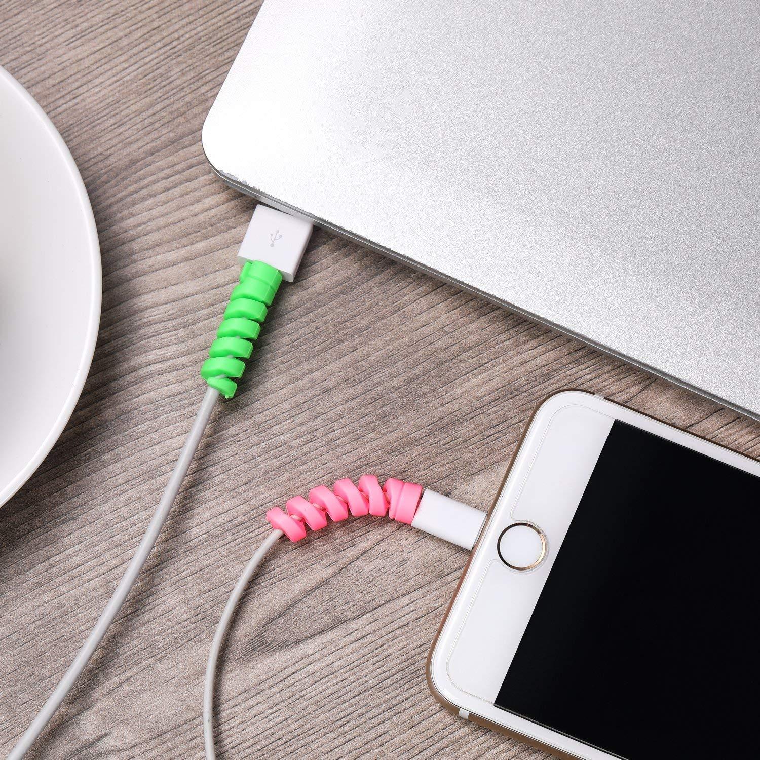 6029 Spiral Charger Spring Cable Protector Data Cable Saver 6029 Spiral Charger Spring Cable Protector Data Cable Saver